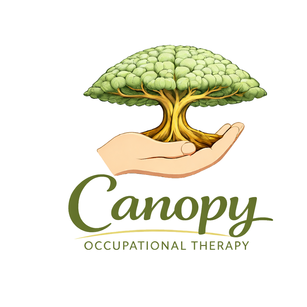 Canopy Occupational Therapy logo with supporting hand